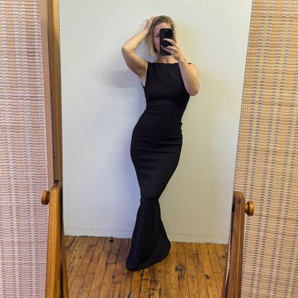 Alaia Dresses & Skirts - ALAÏA Shimmery Purple/Black Stretch Maxi Dress